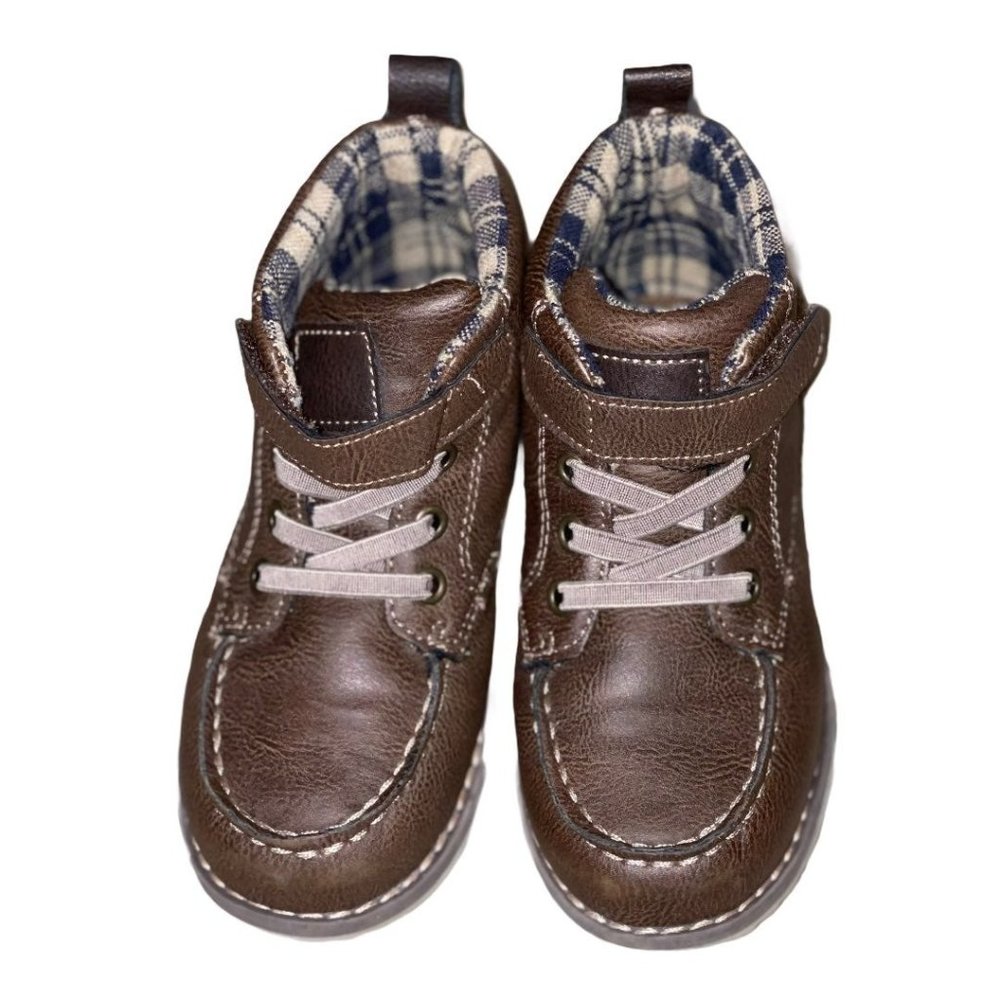 Crevo Bostall Toddler Boys Leather Ankle Boots